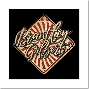 Brantley Gilbert vintage design on top Posters and Art